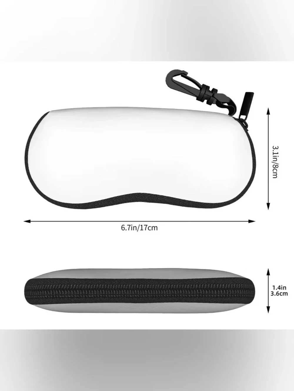 Black Cat Soft Sunglass Case - Orange